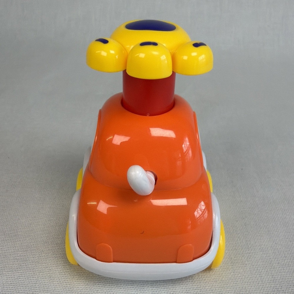 Silly‎ Racers from The Manhattan Toy Company Lot Of 2 Push & Go Cars Red Orange - Picture 4 of 13